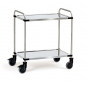 Chariot inox 2 plateaux